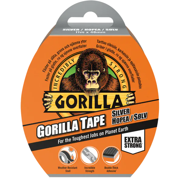 Hovedbilde Gorilla Tape Sølv 11M